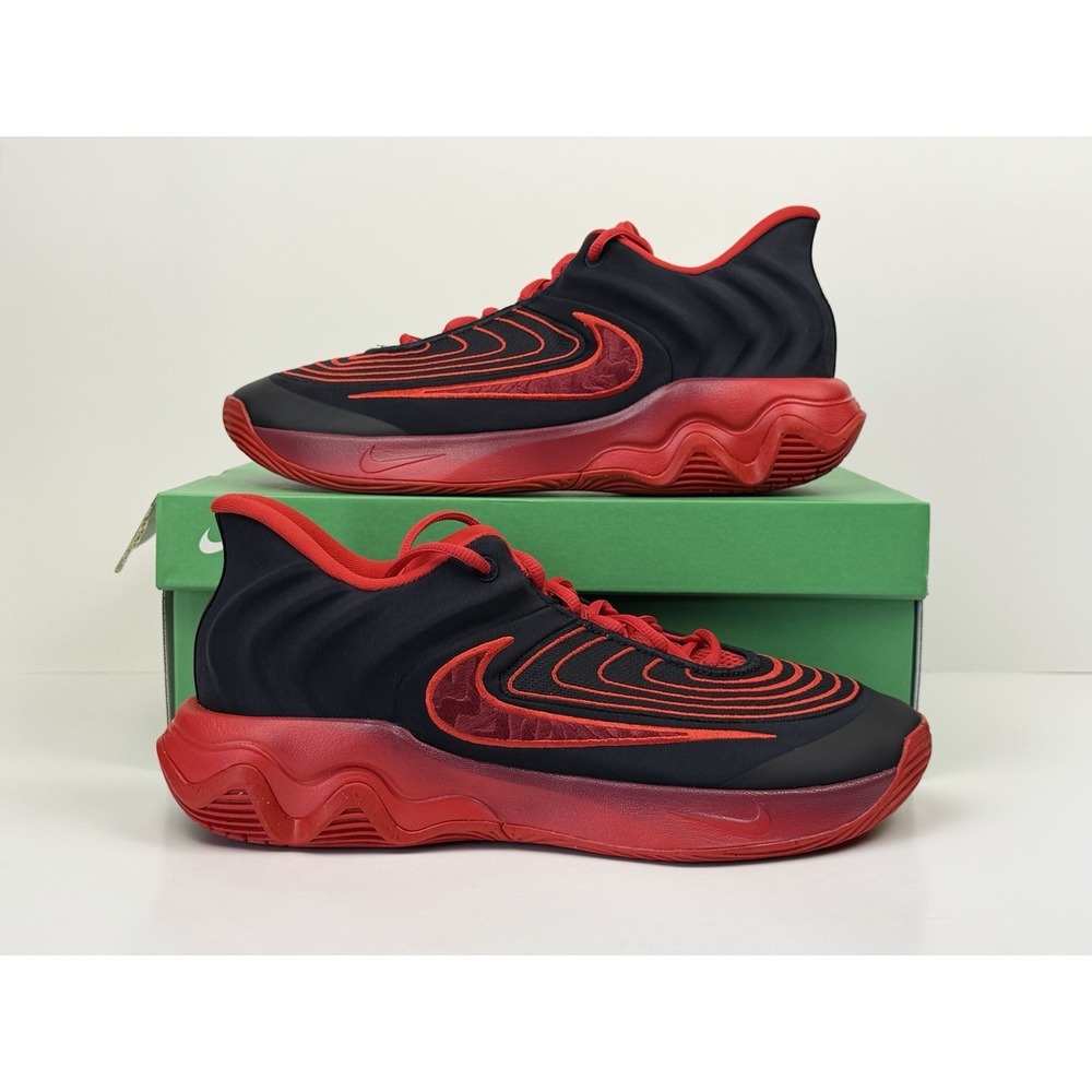 Nike Giannis Immortality 4‎ Sneakers Men Size 10.5 Black/Red FQ3680-004